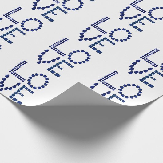 Blue Sapphire Love Cadeaupapier (Hoek)