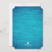 Blue Sapphire Religious Invitation Kaart (Achterkant)