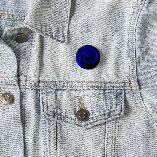 Blue Sapphire Ronde Button 3,2 Cm (In situ)