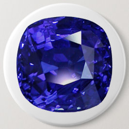 Blue Sapphire Ronde Button 6,0 Cm