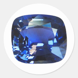 Blue Sapphire Ronde Sticker