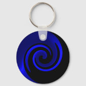 Blue Sapphire Swirl Sleutelhanger (Voorkant)