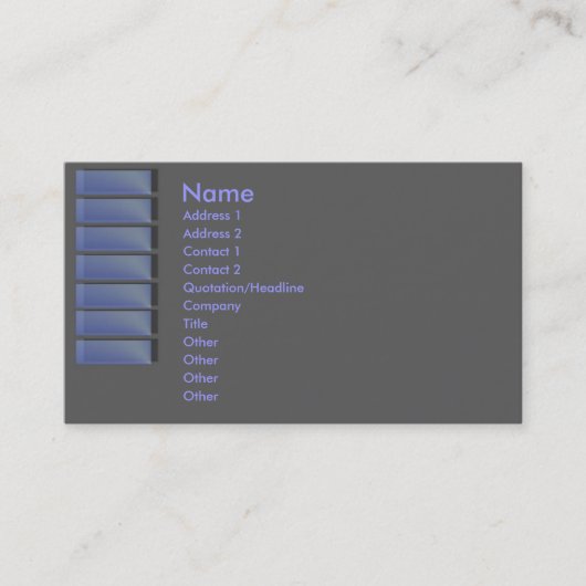 Blue Sapphire Visitekaartje (Voorkant)