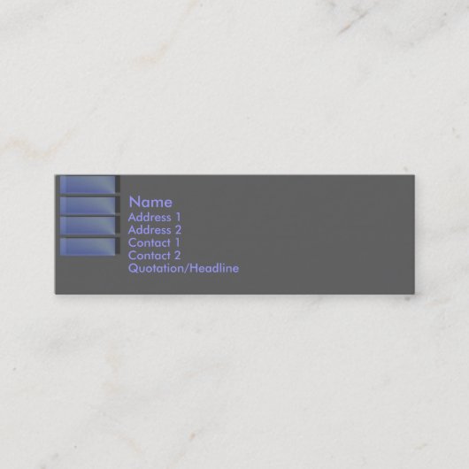 Blue Sapphire Visitekaartje (Voorkant)