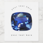 Blue Sapphire Wijn Etiket (Enkel label)