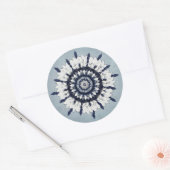 Blue Sash Mandala Art Sticker (Envelop)