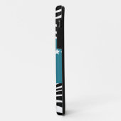Blue Sassy Star Zebra BT iPhone 5 Hoesje (Achterkant/links)