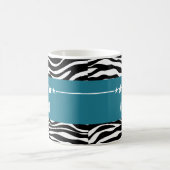 Blue Sassy Star Zebra Mok (Center)