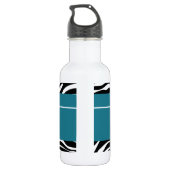 Blue Sassy Star Zebra Waterfles (Achterkant)