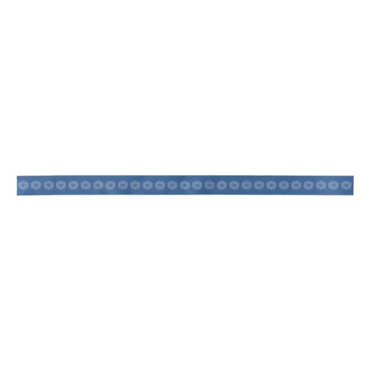 Blue Satin Ribbon-Star Satijnen Lint (Voorkant)