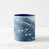 Blue Saxophone Mok (Midden)