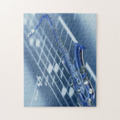 Blue Saxophone Puzzle Legpuzzel (Verticaal)