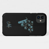 Blue Saxophone Specialized Music iPhone 5 Hoesje (Achterkant (horizontaal))