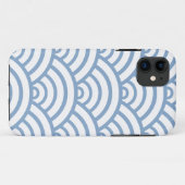 Blue Scallop Pattern Case-Mate iPhone Case (Achterkant (horizontaal))