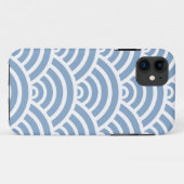Blue Scallop Pattern Case-Mate iPhone Case (Achterkant (horizontaal))