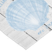 Blue Scallop Shell Short Table Runner Korte Tafelloper (Hoek)