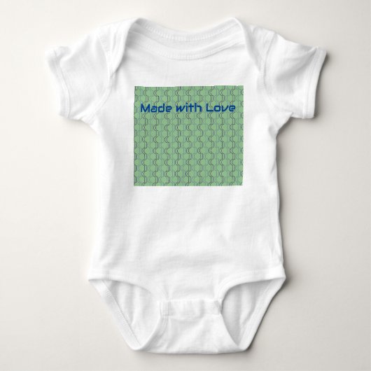 Blue Scallops Baby Bodysuit (Voorkant)