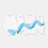 Blue Scarf Birthday of Wedding Favor Box Bedankdoosjes (Uitgevouwen)