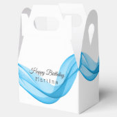 Blue Scarf Birthday of Wedding Favor Box Bedankdoosjes (Geopend)