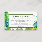 Blue Schattige Monkey Baby Boeken Aanvraag Informatiekaartje (Voorkant)