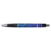 Blue School elementen patroon gepersonaliseerd Pen (Voorkant)
