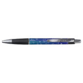 Blue School elementen patroon gepersonaliseerd Pen (Achterkant)