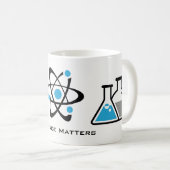 Blue Science Matters Design Mok (Voorkant rechts)