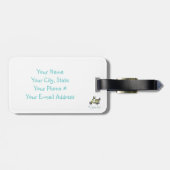 Blue Scooter Bagagelabel "Ik kan..." (Achterkant horizontaal)