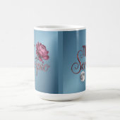 Blue Scorpio Glyph Moon Peony Morphing Mug Magische Mok (Midden)