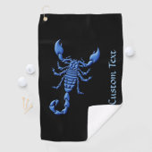 Blue Scorpion Golf Towel Golfhanddoek (Insitu)