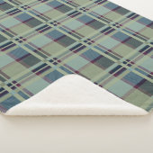 Blue Scottish Lady Tartan Pattern Sherpa Deken (3/4)