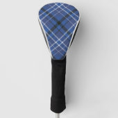 Blue Scottish Tartan Chic Stylish Pattern Golfheadcover (Voorkant)
