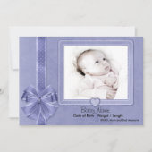 Blue Scrap Baby Aankondiging (Voorkant)