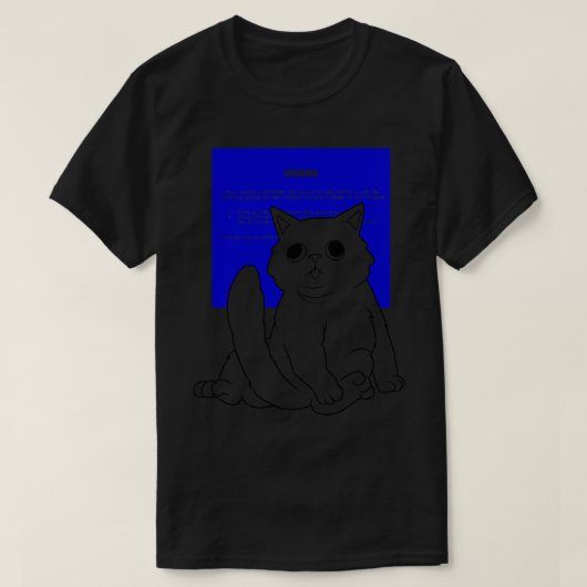 Blue Screen Cat van Tobe Fonseca T-shirt (Design voorkant)