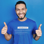 Blue Screen of Death Funny Halloween Costume T-shirt