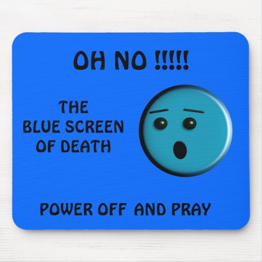 Blue Screen of Death - - Gepersonaliseerd - Gepers Muismat (Voorkant)