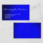 Blue Script Consultant Visitekaartje (Voorkant / Achterkant)