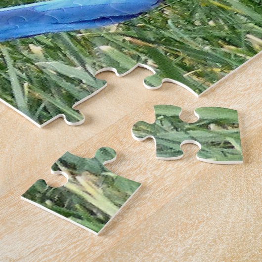  Blue Scrub Jay Bird Foto Legpuzzel (Zijkant)