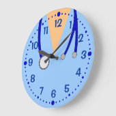 Blue Scrubs Fun Clock Doctors Surgeons w/Minutes Grote Klok (Hoek)