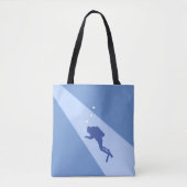 Blue Scuba Diver Tote Bag (Voorkant)