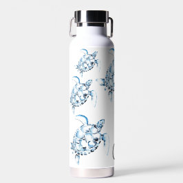 Blue Sea Turtle Themed Reusable Water Bottles Waterfles