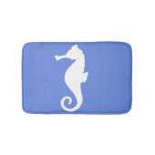 Blue Seahorse Bath Mat (Voorkant)