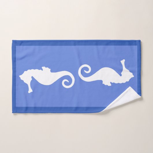 Blue Seahorse Handdoek (Handdoek)