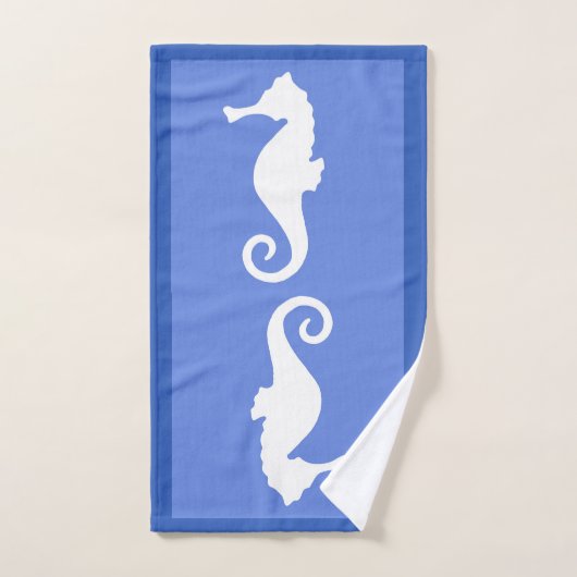 Blue Seahorse Handdoek (Handdoek)