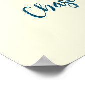 Blue Seahorse Inspirerend Quote over dromen Poster (Hoek)