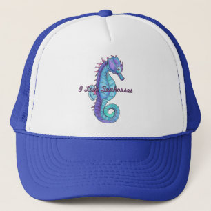 Blue Seahorse-Pet Trucker Pet