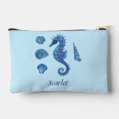  Blue Seahorse & Seashells Etui (Achterkant)