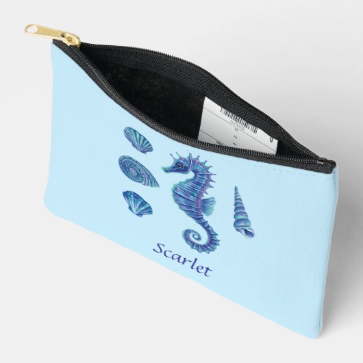  Blue Seahorse & Seashells Etui (Open)