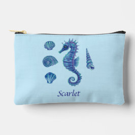  Blue Seahorse & Seashells Etui
