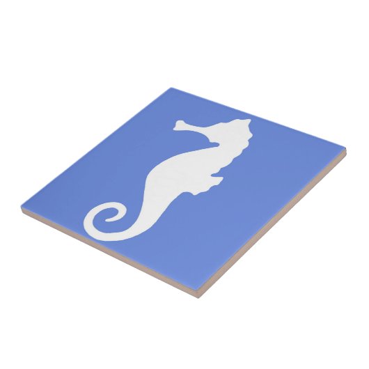 Blue Seahorse Tegeltje (Zijkant)